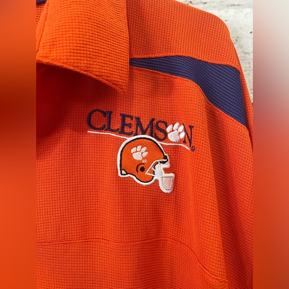 Nike Team Men’s Orange Polyester Lightweight Collard Polo Short Sleeve Shirt XL - Picture 4 of 8